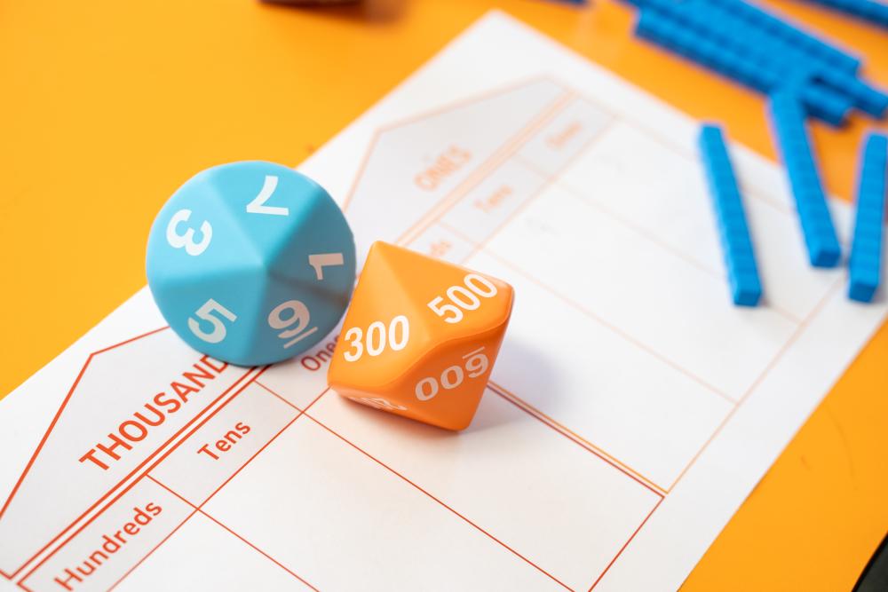 Place value dice