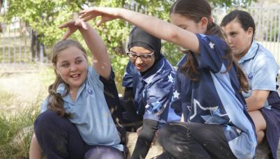 Students outside