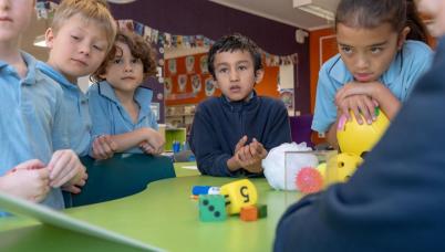 Students concentrating