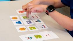 Robot card game played solo