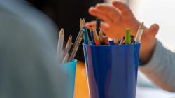 Cup containing pencils