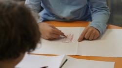 Students drawing
