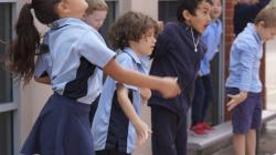 Students playing