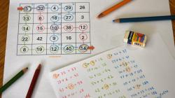 Worked example of a number maze worksheet 